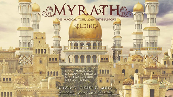 Myrath, due date italiane a marzo