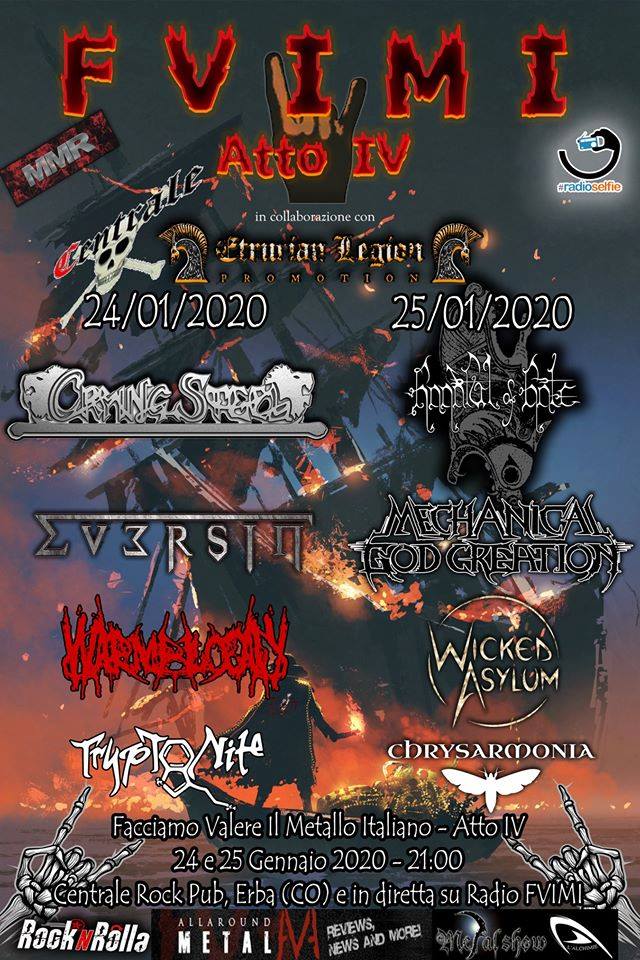 FVIMI Fest ATTO IV: 2 serate al Centrale Rock Pub di Erba a gennaio