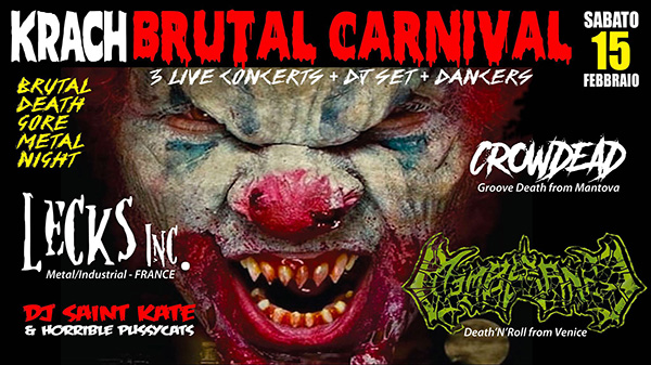 CARNEVALE al KRACH: 15 Febbraio 2020