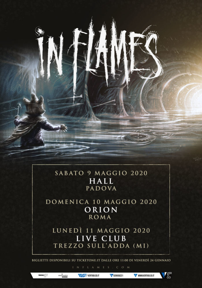 IN FLAMES: a maggio in Italia per 3 date