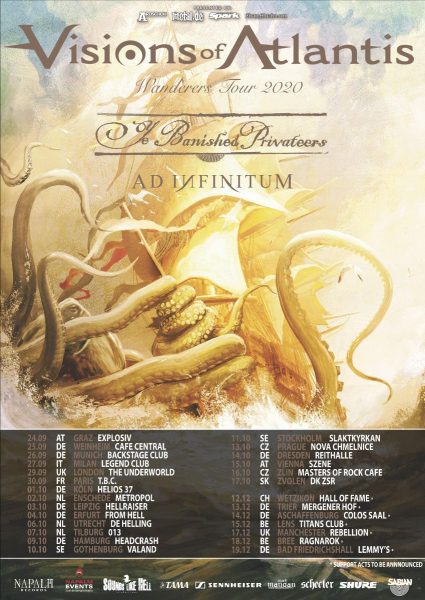 VISIONS OF ATLANTIS: tour europeo rimandato