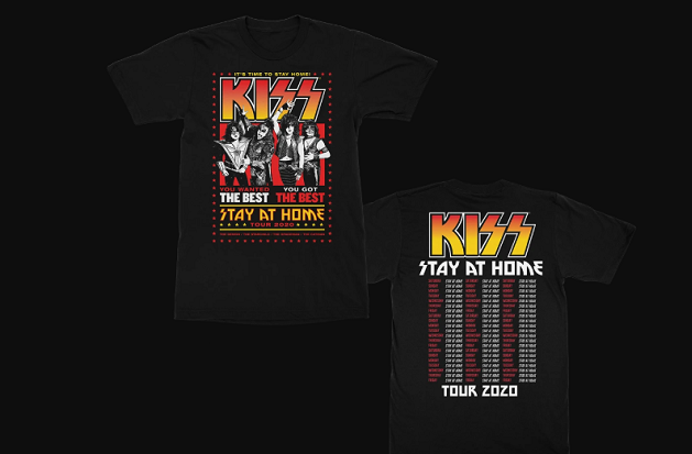KISS: disponibile la t-shirt benefica ‘Stay At Home’