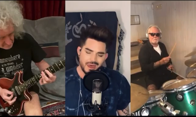 QUEEN + ADAM LAMBERT suonano ‘We Are The Champions’ in quarantena (Video)