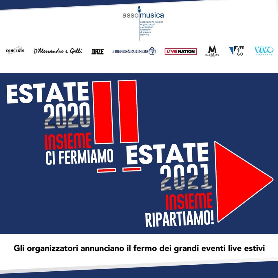 STOP ai concerti e festival per l’estate 2020: lo annunciano i maggiori organizzatori di eventi