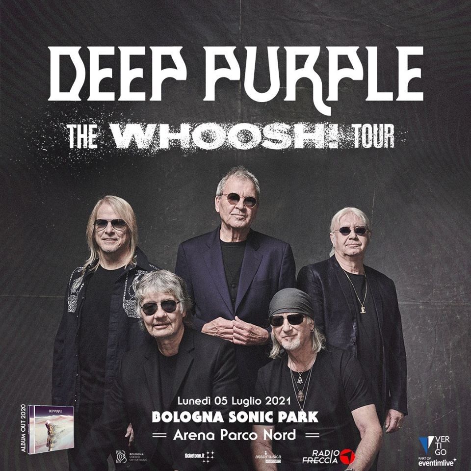 DEEP PURPLE: rinvio della data al Bologna Sonic Park a luglio 2021