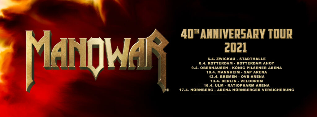 MANOWAR: “40th Anniversary Tour 2021” le prime date