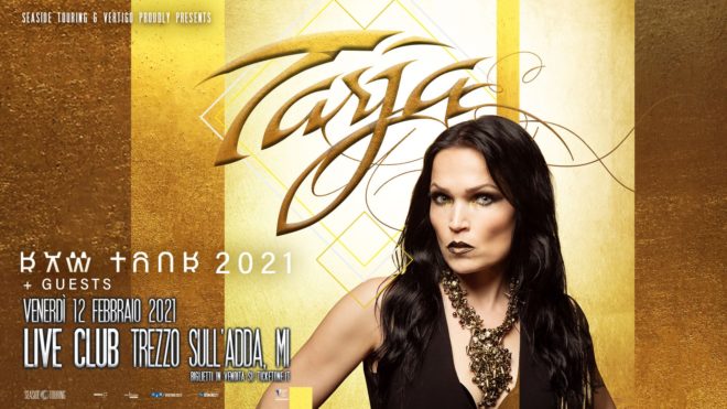 TARJA: a febbraio 2021 unica data italiana a Trezzo Sull’Adda