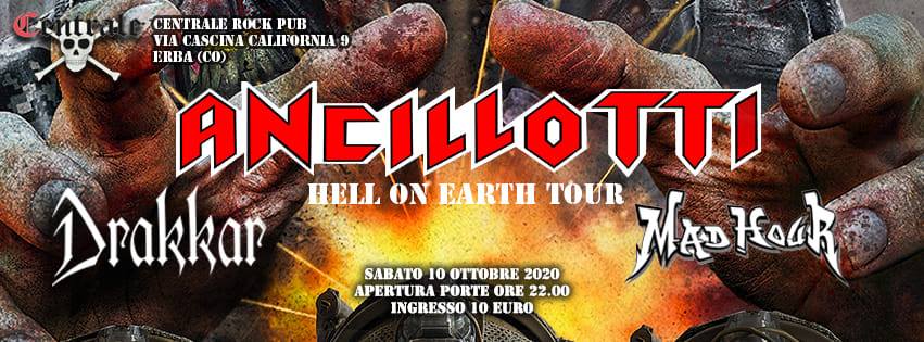 ANCILLOTTI: ad ottobre suoneranno con DRAKKAR e MADHOUR ad Erba (CO)