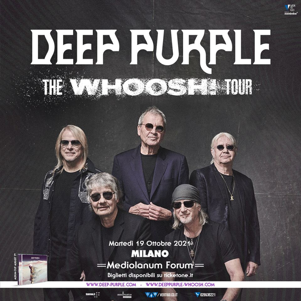 DEEP PURPLE: il concerto ad Assago e rinviato al 2021