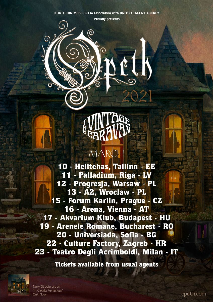 OPETH: a marzo in Europa, una data in Italia