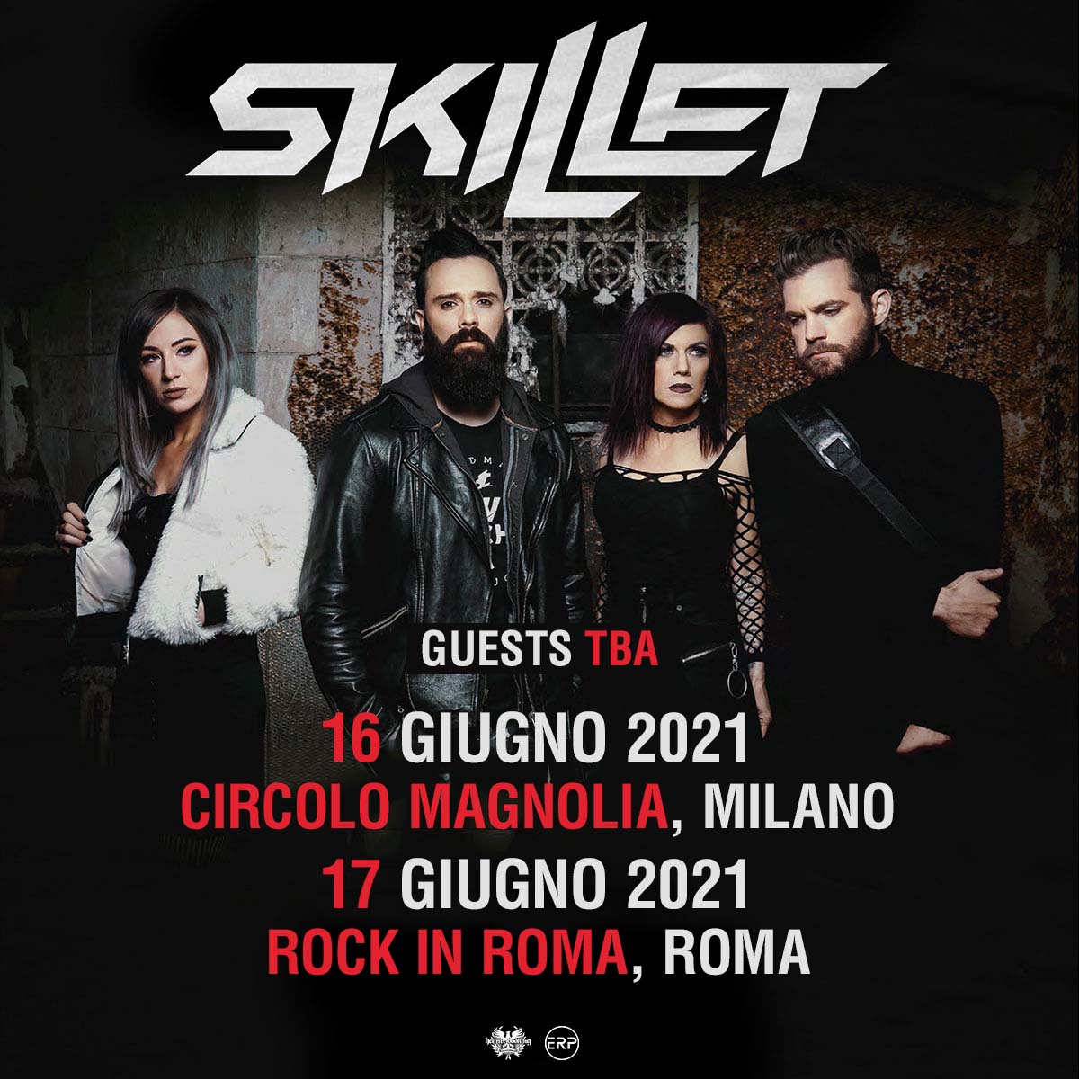 SKILLET: recuperate 2 date italiane nel 2021