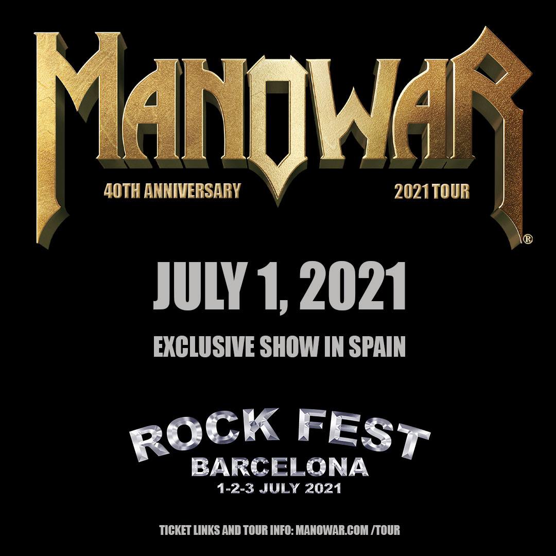 MANOWAR: confermati al ROCKFEST BARCELONA 2021