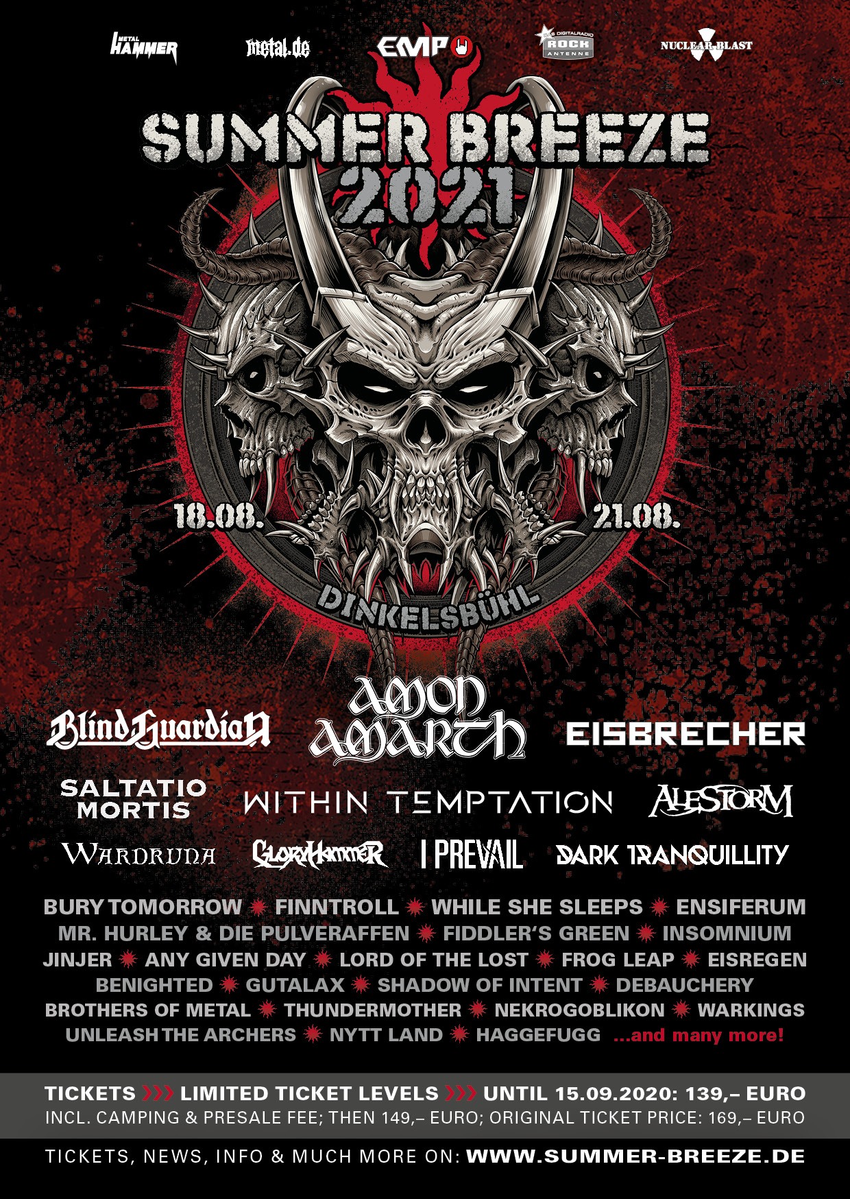 SUMMER BREEZE: headliner confermati e altre 30 band