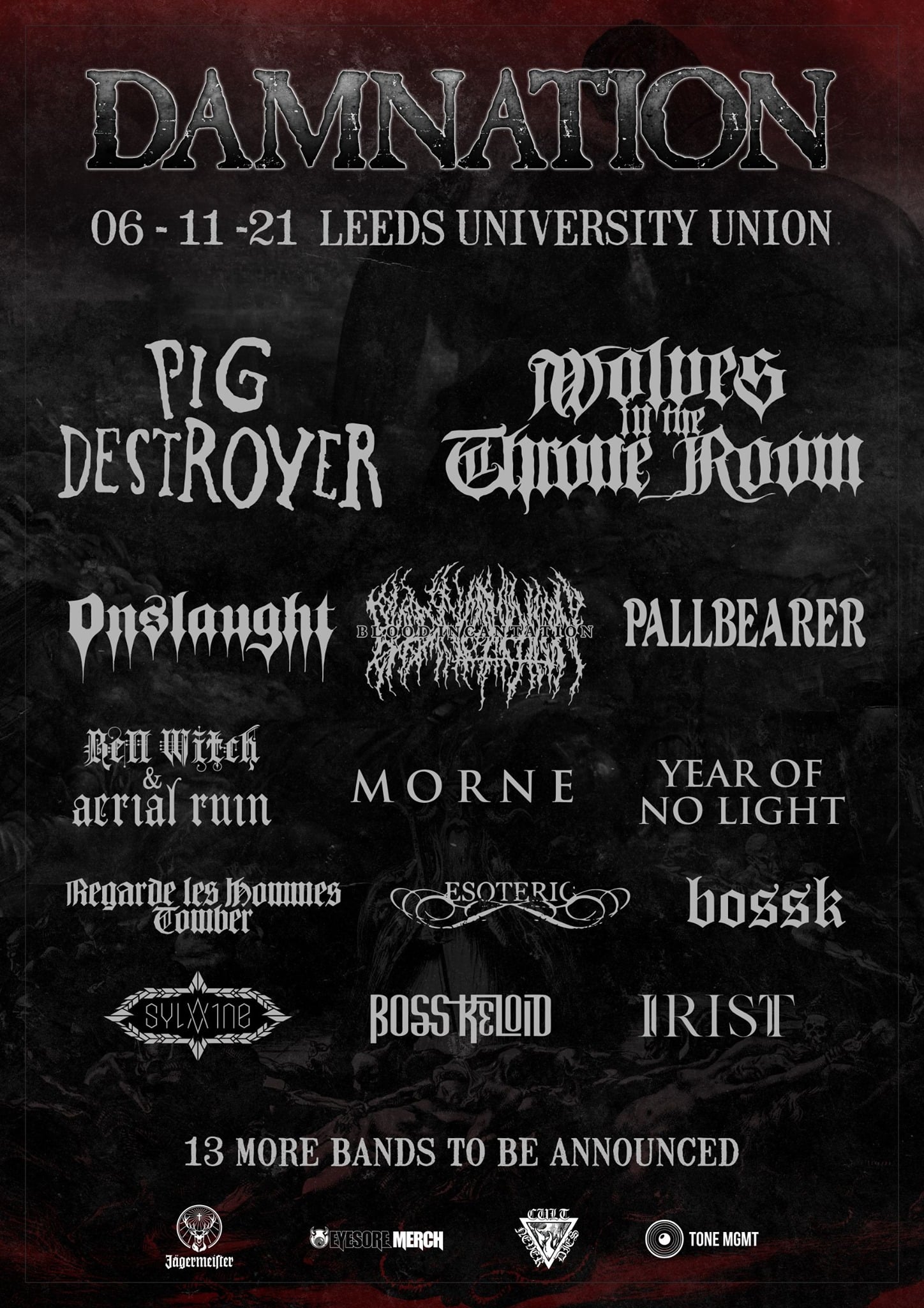 DAMNATION FESTIVAL 2021: le prime band confermate