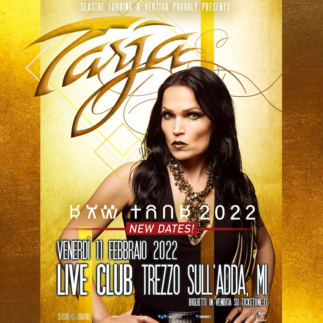 TARJA TURUNEN: il tour europeo è spostato al 2022