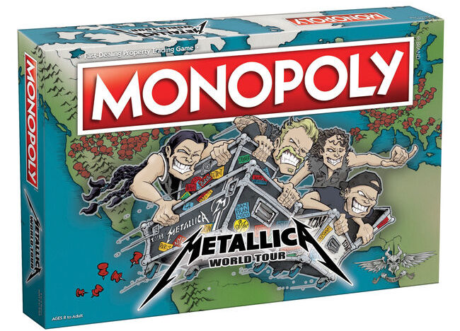 I METALLICA presentano il loro Monopoly “World Tour”