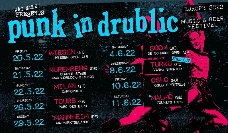 PUNK IN DRUBLIC di Fat Mike (NOFX): l’unica tappa italiana spostata a Maggio 2022