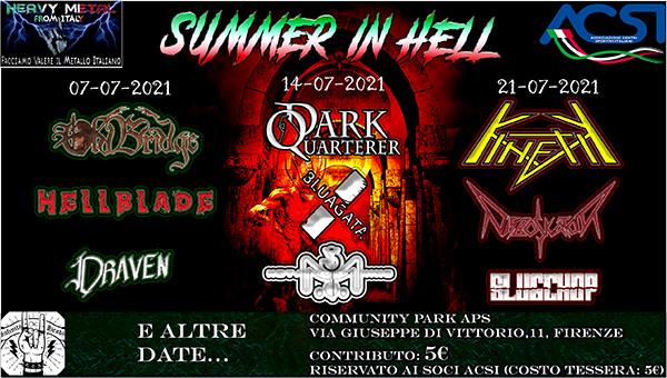 Summer in Hell: il ritorno del Metal Underground!