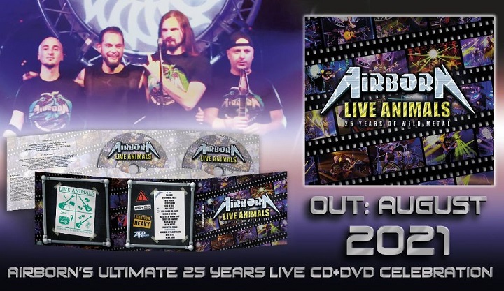 AIRBORN: il video di ‘Metal Haters’, anticipazione dal DVD celebrativo ‘Live Animals’