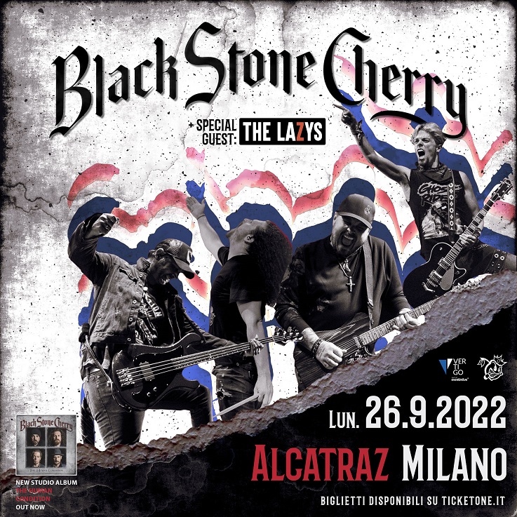 BLACK STONE CHERRY: la data di Milano rimandata al 2022