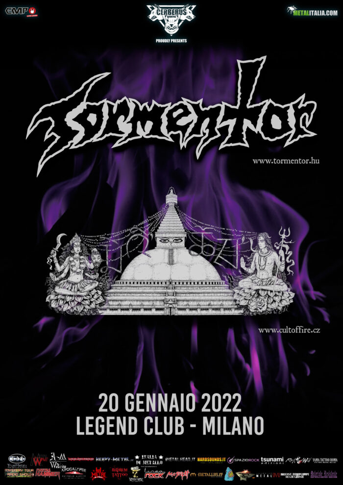 TORMENTOR e CULT OF FIRE: biglietti in vendita per la data al Legend Club di Milano